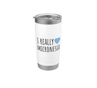 Amo davvero la Micronesia Bicchiere termico in acciaio inox doppia parete