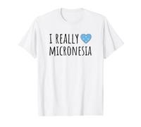 Amo Davvero la Micronesia Maglietta con Stampa Grafica Economica