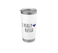 Amo davvero la Russia Bicchiere termico in acciaio inox doppia parete