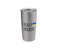 Amo davvero l'Ucraina Bicchiere termico in acciaio inox doppia parete