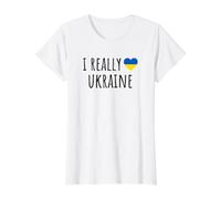 Amo Davvero l'Ucraina Maglietta con Stampa Grafica Economica