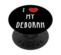 Amo Deborah Nome Divertente PopSockets PopGrip Adesivo