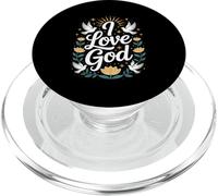 Amo Dio devozione fedele spirituale PopSockets PopGrip per MagSafe