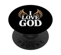 Amo Dio Fede ispiratrice PopSockets PopGrip Adesivo