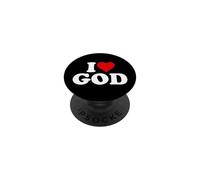 Amo Dio nel cuore PopSockets PopGrip Adesivo