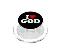 Amo Dio nel cuore PopSockets PopGrip per MagSafe