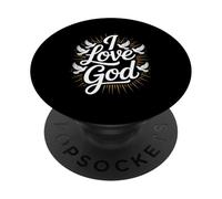 Amo Dio Religioso Devozione Spiritualità PopSockets PopGrip Adesivo