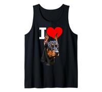 Amo Doberman Dog Pinscher Dog Lover Canotta