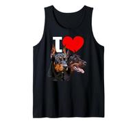 Amo Doberman Dog Pinscher Dog Lover Canotta