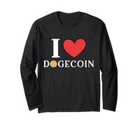 Amo Dogecoin Criptovaluta Doge Crypto Maglia a Manica