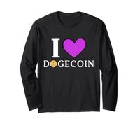Amo Dogecoin Criptovaluta Doge Crypto Maglia a Manica