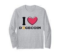 Amo Dogecoin Criptovaluta Doge Crypto Maglia a Manica