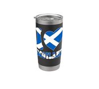 Amo Edimburgo e la bandiera della Scozia Papà scozzese con il cuore orgoglioso Bicchiere termico in acciaio inox doppia parete