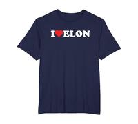 Amo Elon Maglietta, Uomo Taglie Grandi, Navy, 6X Tall