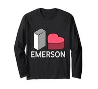 Amo Emerson Nome Personalizzato Emerson Maglia a Manica