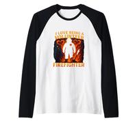 Amo essere un pompiere volontario Maglia con Maniche Raglan