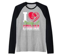 Amo Essere Una Camicia Cougar Mi Piace Essere Una Cougar Maglia con Maniche Raglan