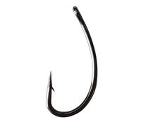 Amo europeo for carpe a gambo lungo, 50 pezzi di ami for ninfe mosca con dorso curvo e ardiglione, acciaio ad alto tenore carbonio forgiato piatto for la pesca(#6)