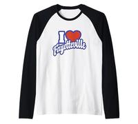 Amo Fayetteville Carolina del Nord Maglia con Maniche Raglan