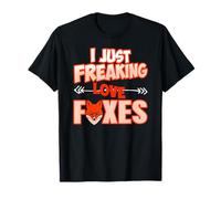 Amo follemente Le Volpi Umorismo Animale Buffo Maglietta