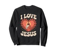 Amo Gesù Cuore, devozione cristiana Felpa