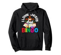Amo Gesù E Bingo Fedele Divertimento Felpa con Cappuccio