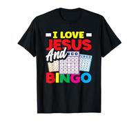 Amo Gesù E Bingo Player Divertente Gioco Maglietta
