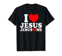 Amo Gesù Gesù Mi AMA Cristiano Fede Chiesa Gesù Maglietta