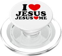 Amo Gesù Gesù Mi ama Cristiano Fede Chiesa Gesù PopSockets PopGrip per MagSafe