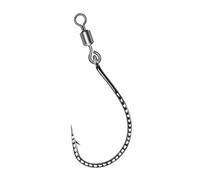 Amo girevole a forma di 8 for loach, 20 pezzi ami morbidi rinforzati for esche for pesci mandarino, ardiglione inverso forgiato piatto(3/0#)