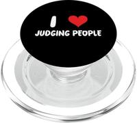 Amo giudicare le persone - Cuore - Guarda il giudice PopSockets PopGrip per MagSafe