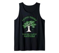 Amo Gli Alberi perché Amo la Natura (Dichiarazione e Grafica dell'albero) Canotta