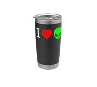 Amo gli alieni Bicchiere termico in acciaio inox doppia parete