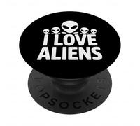 Amo gli alieni connessione extraterrestre PopSockets PopGrip Adesivo