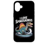 Amo gli amanti dei dinosauri Spinosaurus Custodia per iPhone 16 Plus