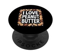 Amo gli amanti del burro di arachidi e noci PopSockets PopGrip Adesivo