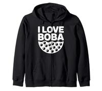 Amo Gli Amanti del tè Boba Bubble Felpa con Cappuccio