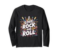 Amo Gli Amanti della Musica Rock And Roll Maglia a Manica