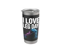Amo gli amanti della palestra per le gambe Bicchiere termico in acciaio inox doppia parete