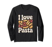 Amo Gli Amanti della Pasta unire Gli Appassionati Maglia a Manica