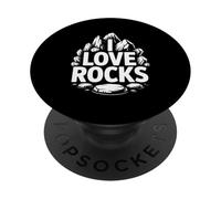 Amo gli amanti delle miniere di montagna delle rocce PopSockets PopGrip Adesivo