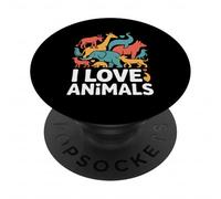 Amo gli animali Apprezzamento della fauna selvatica PopSockets PopGrip Adesivo