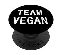 Amo gli animali e non li mangio! vegani team vegan LOVE PopSockets PopGrip Adesivo