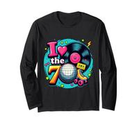 Amo Gli Anni '70, Rullo a Cassette, Stile retrò, Nostalgia Vibes Maglia a Manica