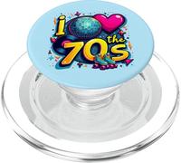 Amo gli anni '70, vinile a cassette, vintage, Nostalgia, anni '70 PopSockets PopGrip per MagSafe