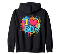 Amo Gli Anni '80 Old School Fun Times Retro Throwback Felpa con Cappuccio