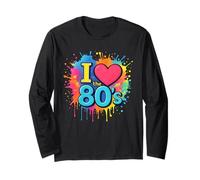 Amo Gli Anni '80 Old School Fun Times Retro Throwback Maglia a Manica