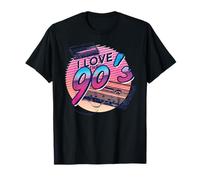 Amo Gli Anni '90 e '90 Kid Cassette Tapes Meme 90's Style Maglietta
