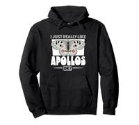 Amo Gli Apollo Rossi Felpa con Cappuccio