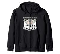 Amo Gli Apollo Rossi Felpa con Cappuccio